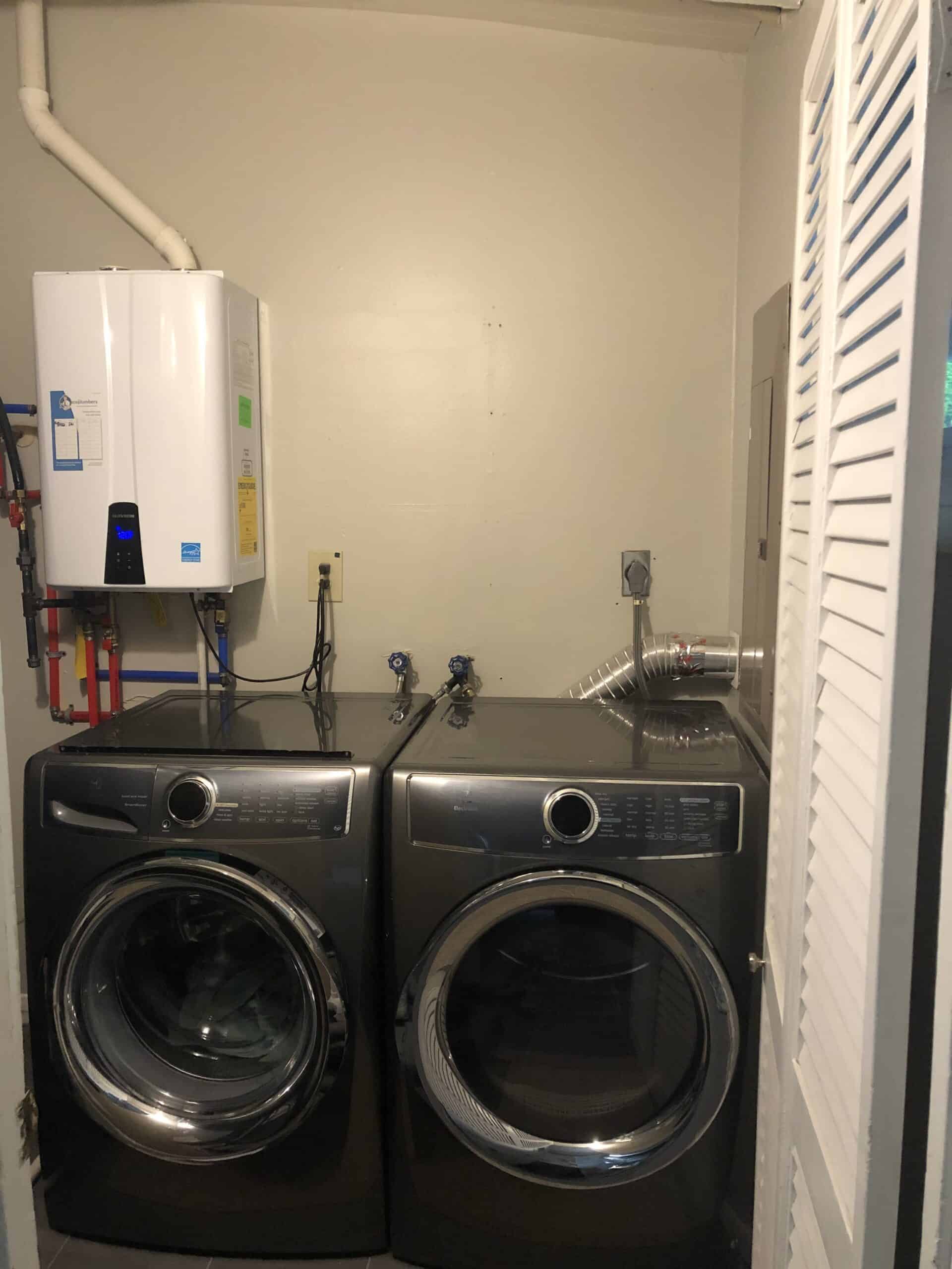 Laundry Room with front loan washer and dryer